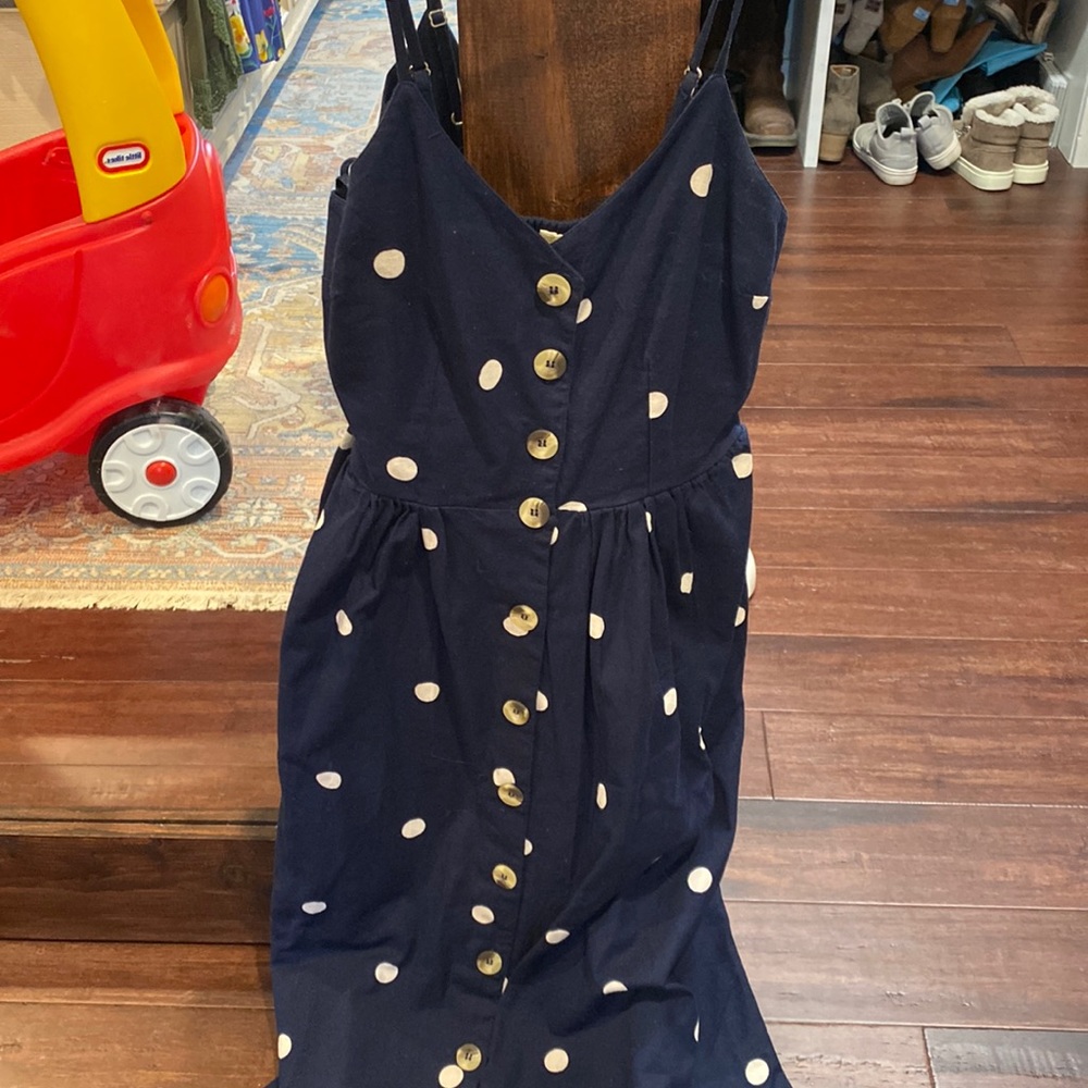 Medium polka dot navy dress